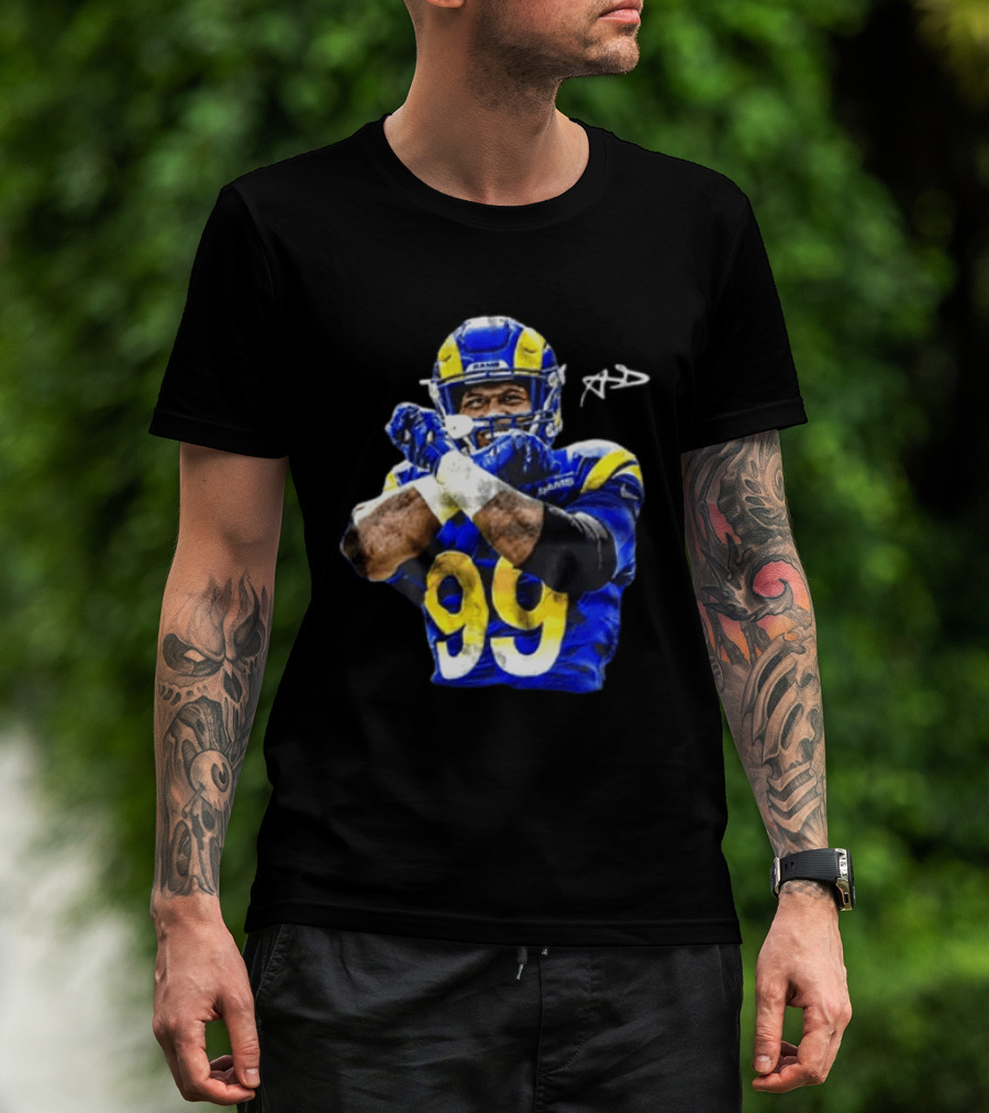Aaron Donald Los Angeles Rams 99 The Return Signature NFL Football Star T-Shirt
