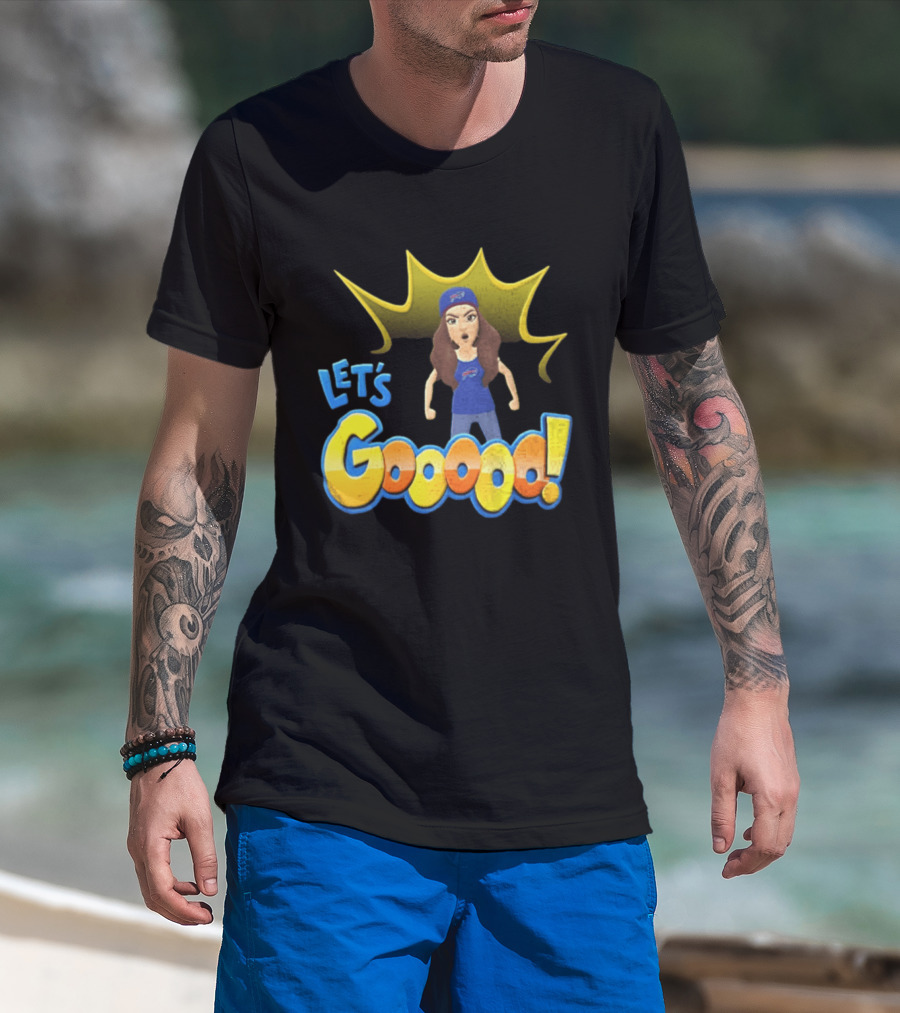 Buffalo Bills Let's Gooooo Football Enthusiast Team Spirit T-Shirt