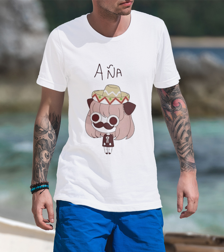 Aña Anya Forger Meme Sombrero Mustache T-Shirt