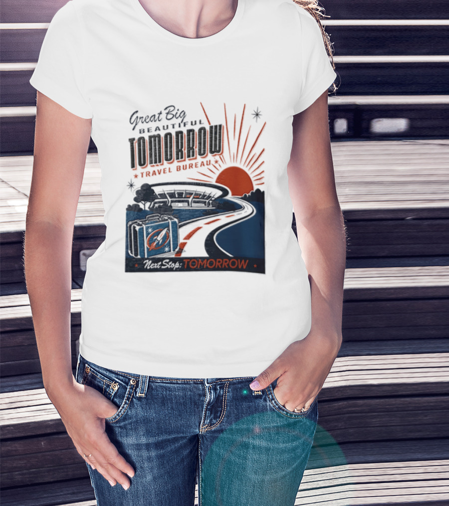 Great Big Beautiful Tomorrow Travel Bureau Tomorrow Carousel T-Shirt