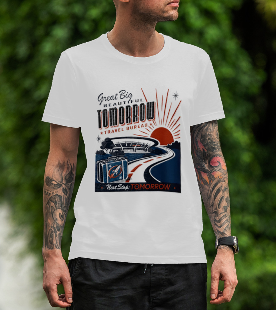 Great Big Beautiful Tomorrow Travel Bureau Tomorrow Carousel T-Shirt