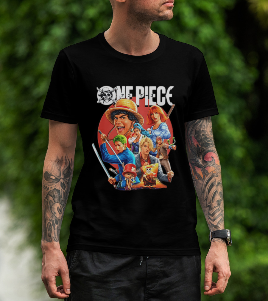 One Piece Anime 2026 Characters With Straw Hat Pirates Crew T-Shirt