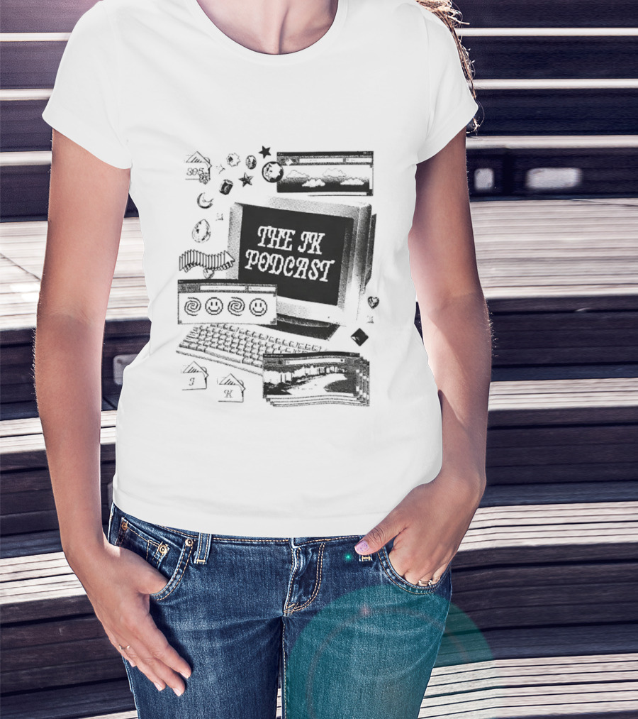 The JK Podcast 305 Computer Y2K Nostalgia Vintage Tech T-Shirt