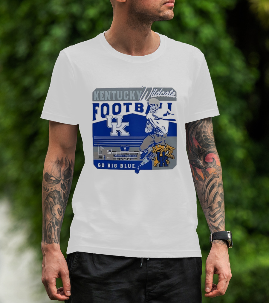 Kentucky Wildcats Football Go Big Blue Kroger Field UK Wildcats T-Shirt