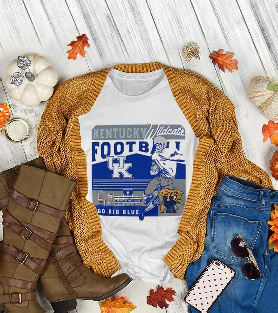 Kentucky Wildcats Football Go Big Blue Kroger Field UK Wildcats T-Shirt