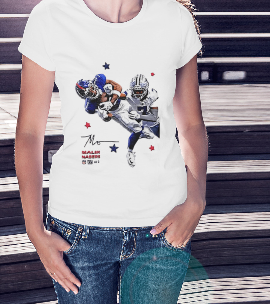 Malik Nabers New York Giants Cowboys Matchup Highlight T-Shirt