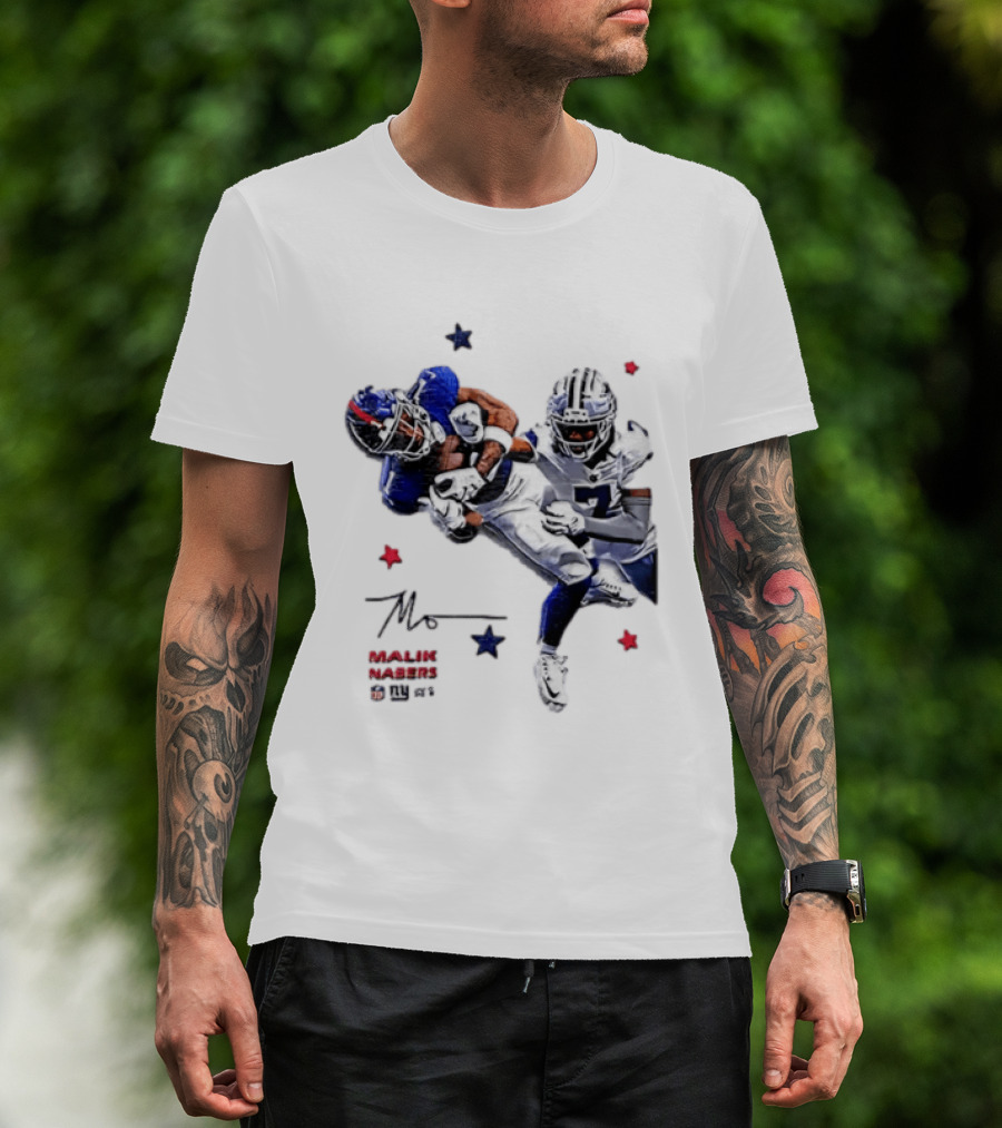 Malik Nabers New York Giants Cowboys Matchup Highlight T-Shirt