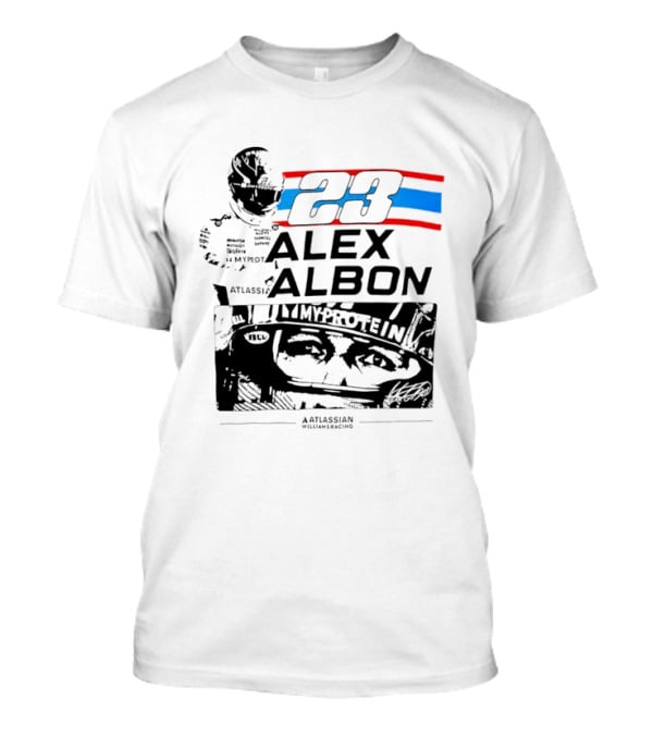 Alex Albon 23 Williams Racing Atlassian Myprotein T-Shirt