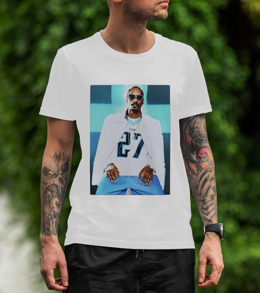 Tennessee Titans 27 Jersey Worn By Snoop Dogg T-Shirt