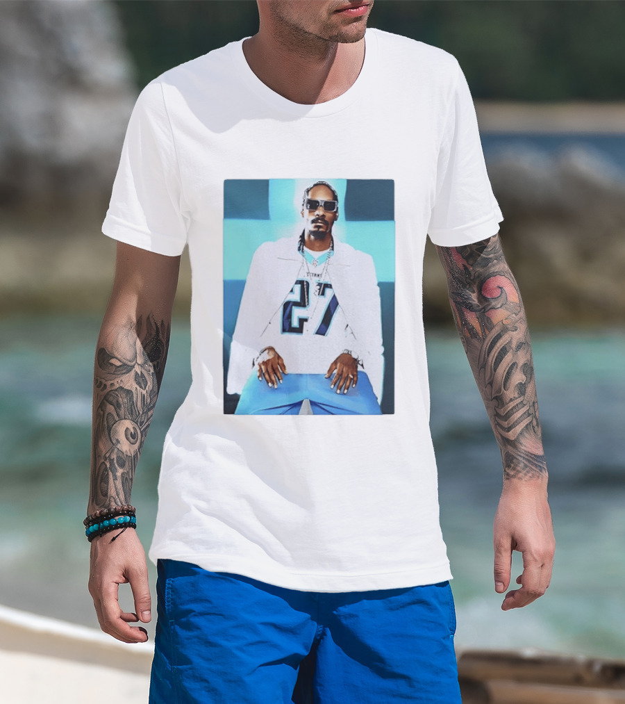 Tennessee Titans 27 Jersey Worn By Snoop Dogg T-Shirt