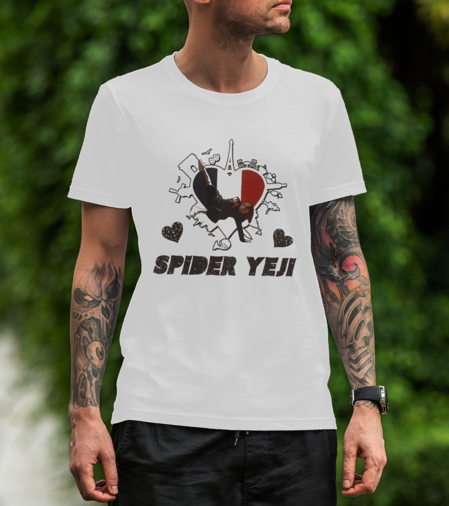 Spider Yeji France Heart Paris Travel ITZY T-Shirt