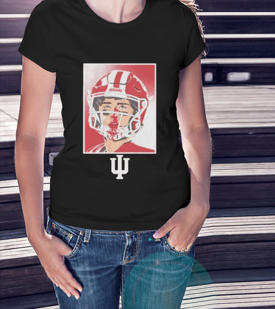 Josh Hoover Indiana Hoosiers Football Bloody Face T-Shirt