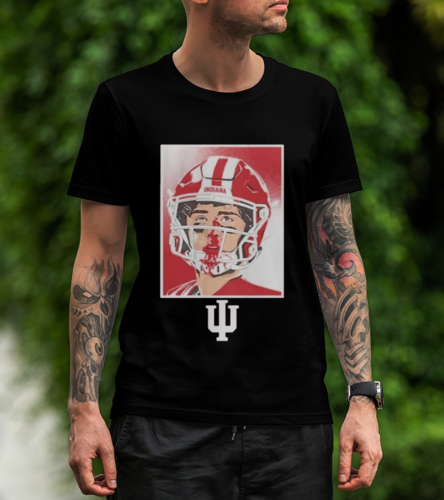 Josh Hoover Indiana Hoosiers Football Bloody Face T-Shirt