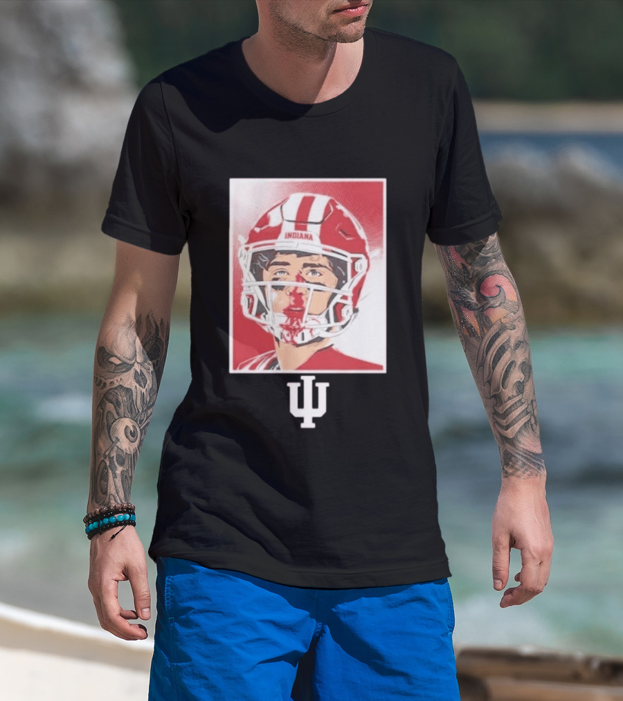 Josh Hoover Indiana Hoosiers Football Bloody Face T-Shirt