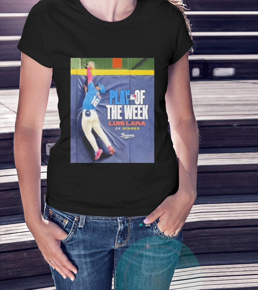 Luis Lara Play Of The Week 2x Winner Milwaukee Brewers T-Shirt