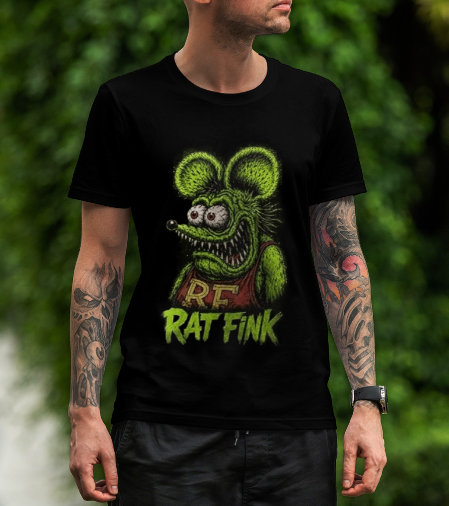 Rat Fink Kustom Kulture Born To Ride Weird RF T-Shirt
