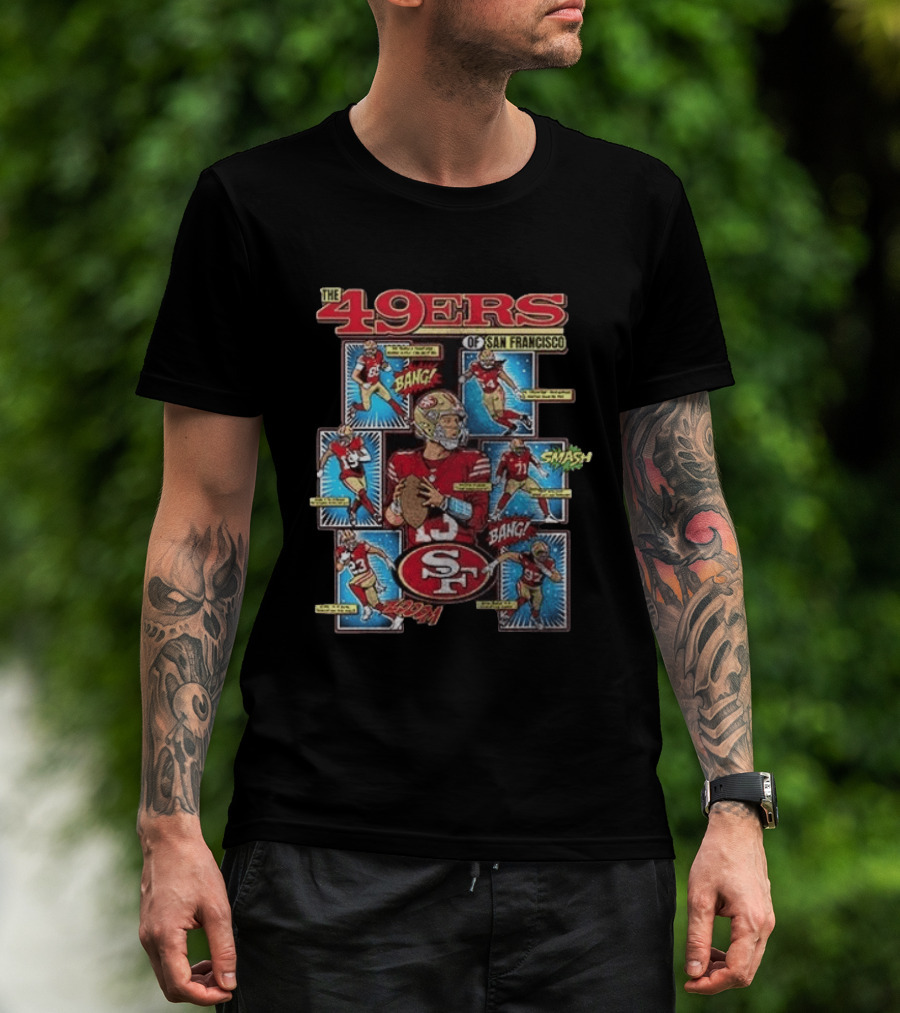 The 49ers Of San Francisco All Stars Comic Bang Smash SF 49ers T-Shirt