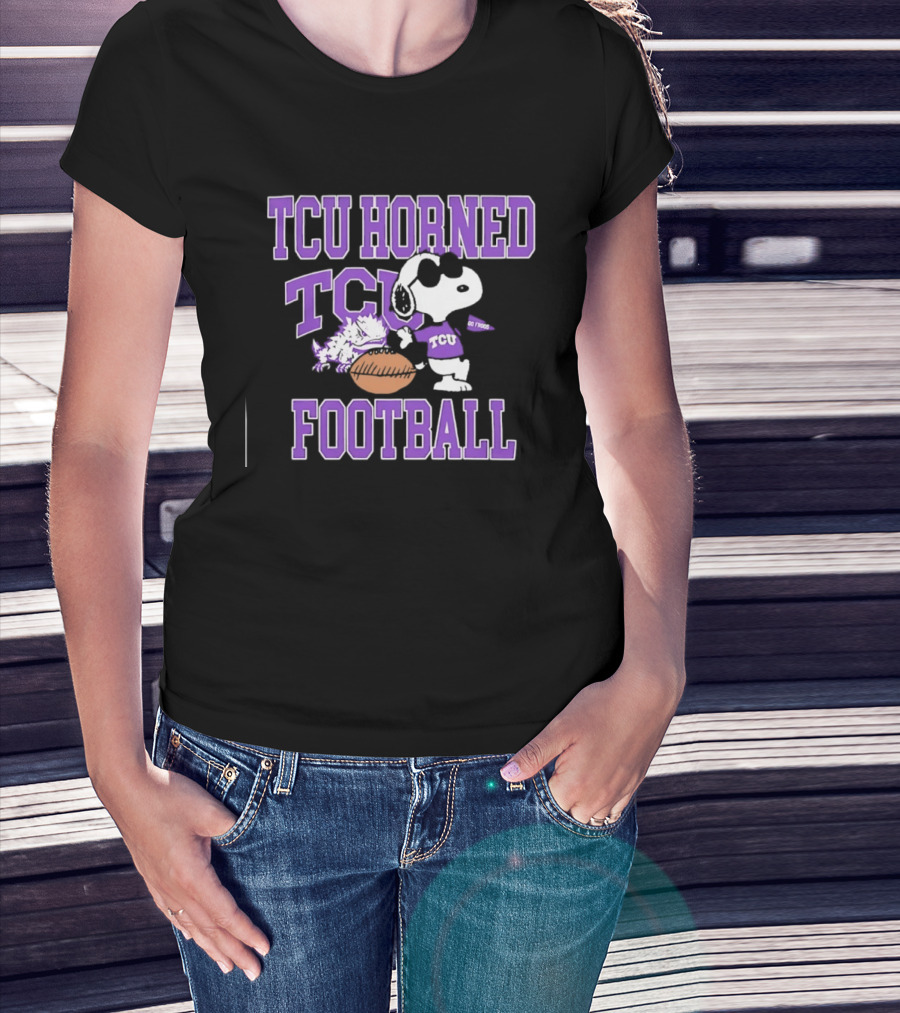 TCU Horned Frogs Football Snoopy Go Frogs T-Shirt