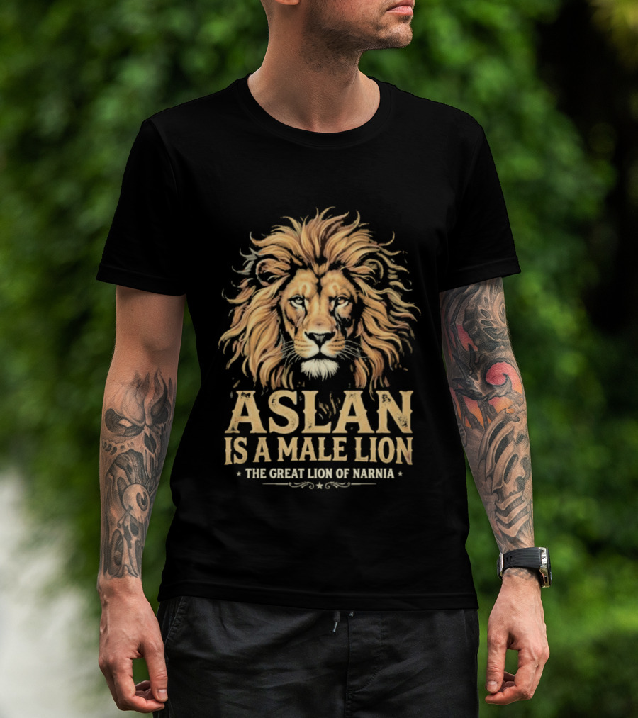Aslan Is A Male Lion The Great Lion Of Narnia T-Shirt