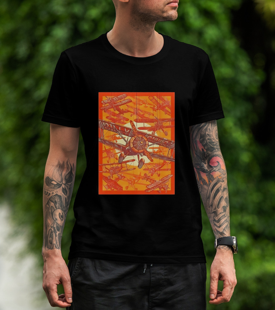 Biplane Airshow Eugene And Austin Adventure T-Shirt