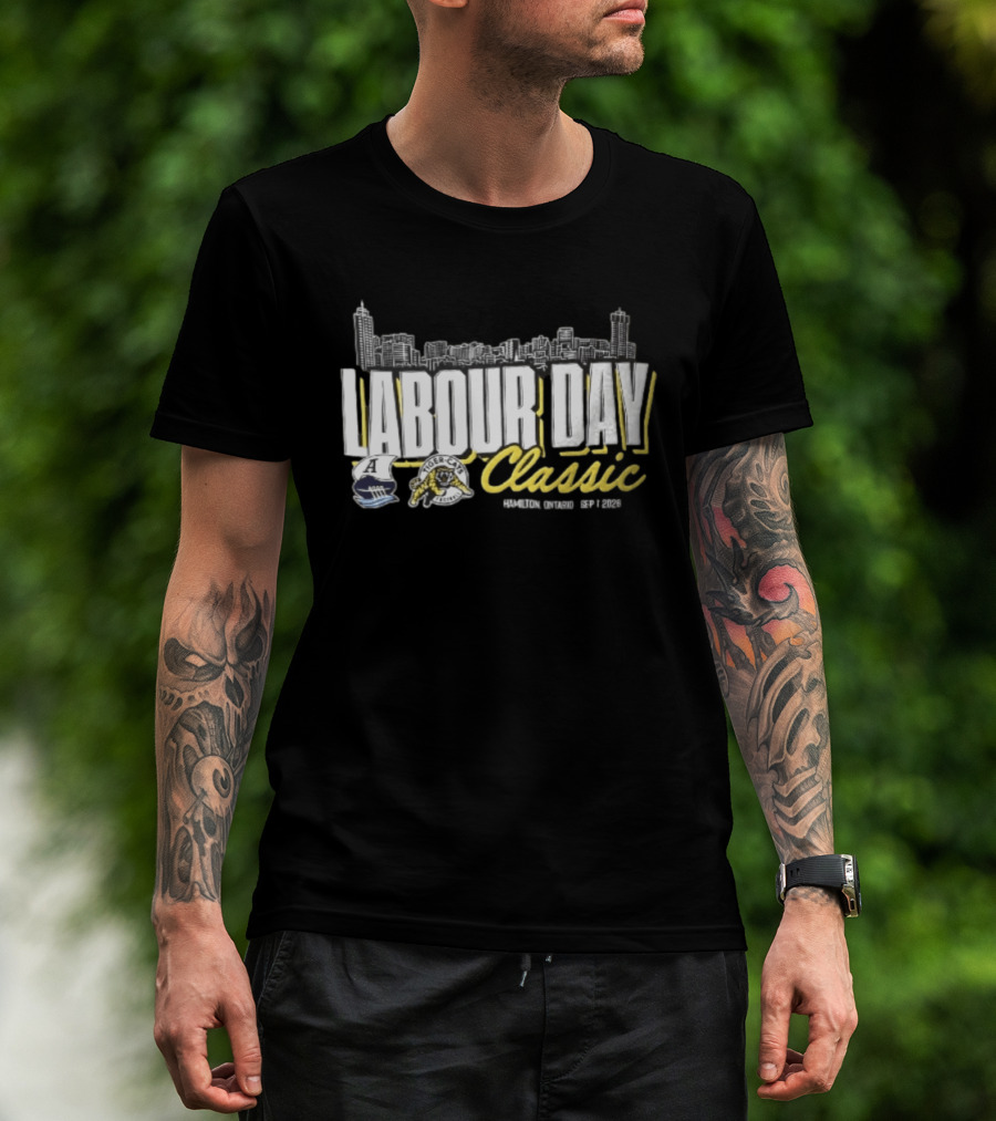 Toronto Argonauts Hamilton Tiger Cats Labour Day Classic 2026 Skyline Event T-Shirt