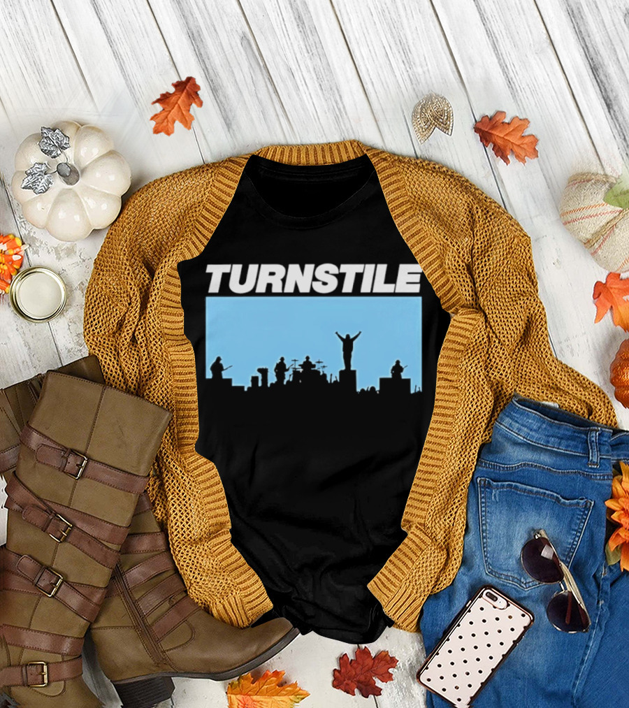 Turnstile Band Skyline Performance Hardcore T-Shirt