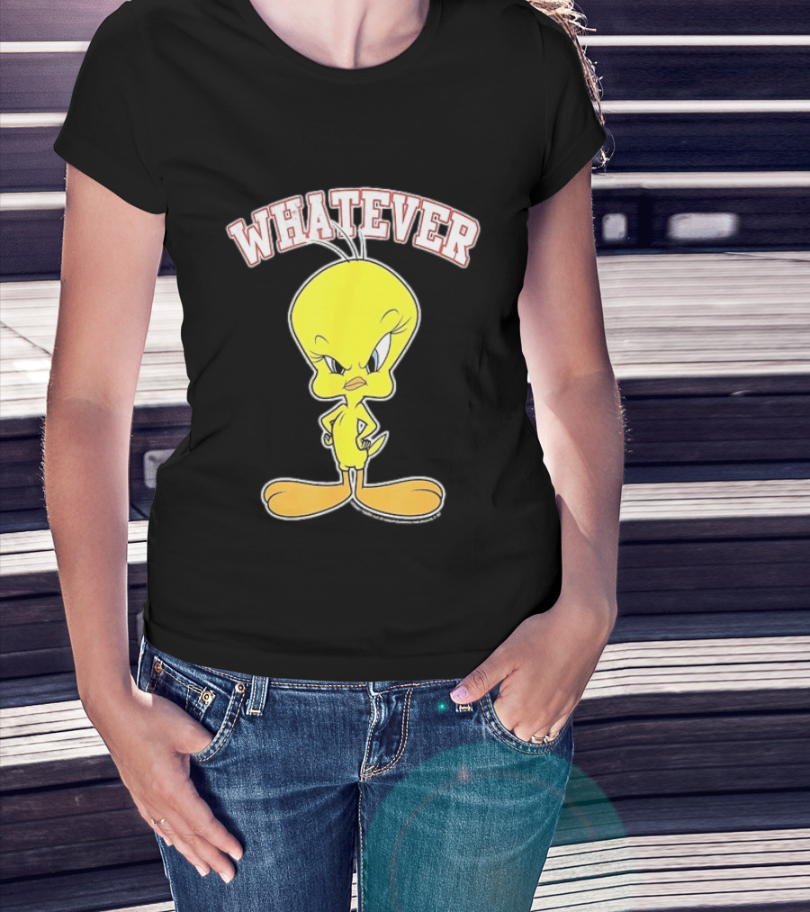 Tweety Bird Whatever Attitude Looney Tunes Cartoon T-Shirt