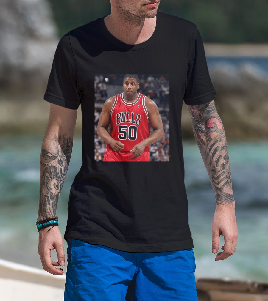 Bulls 50 Michael Sweetney Red Basketball Jersey T-Shirt