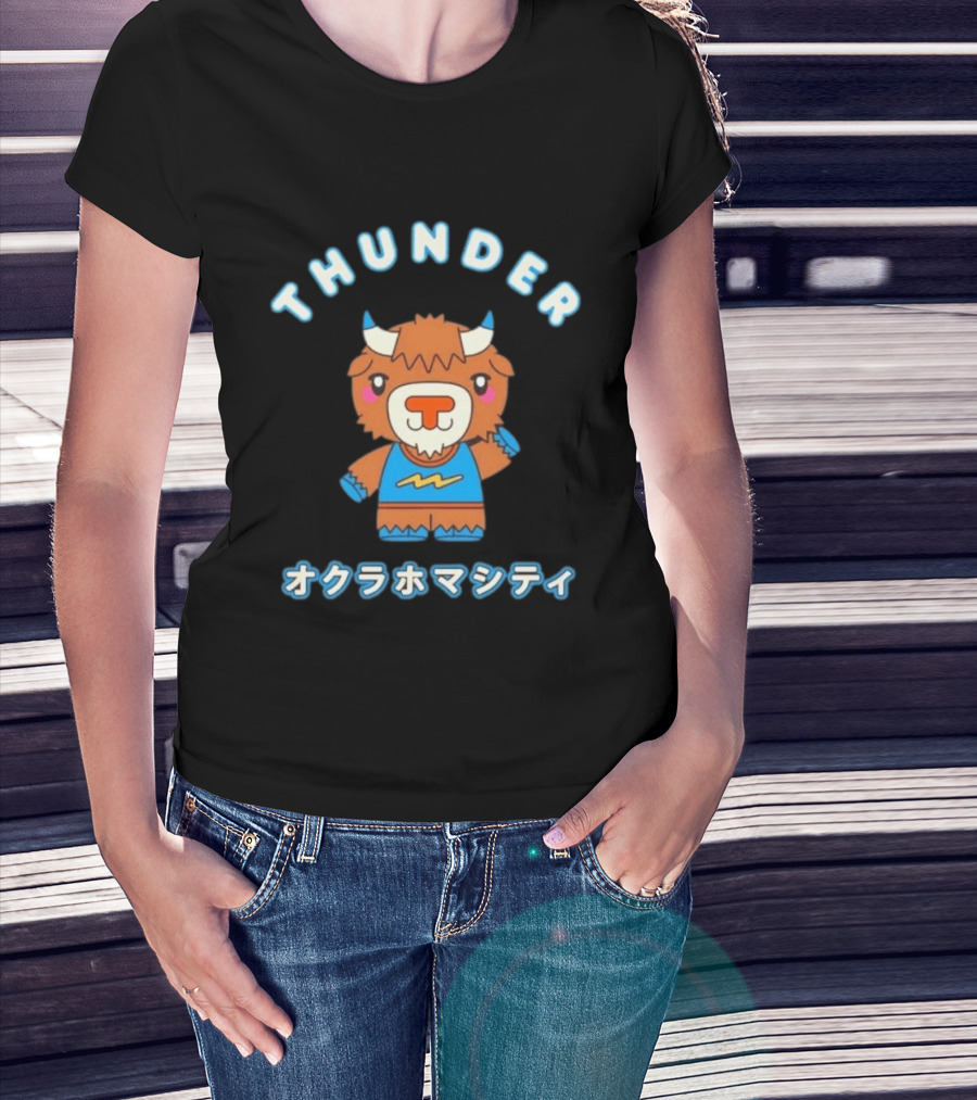 THUNDER Oklahoma City Kawaii T-Shirt