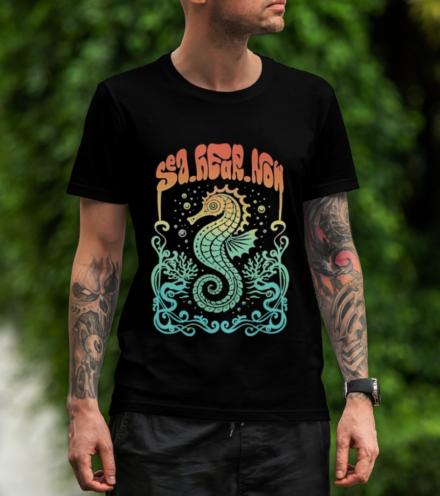 Sea Hear Now Seahorse 2026 Lineup Psychedelic Festival T-Shirt