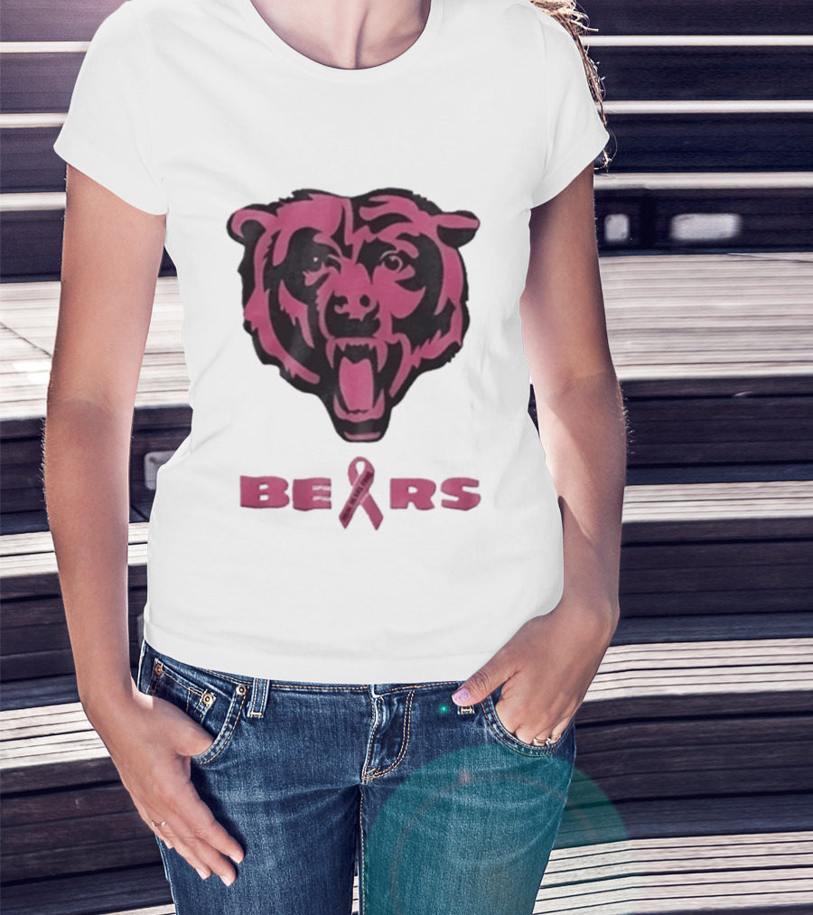 Chicago Bears Real Fans Wear Pink Breast Cancer Awareness 2026 T-Shirt