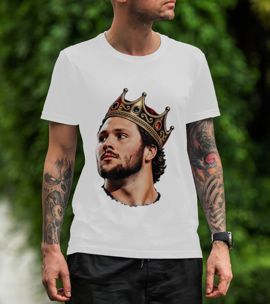 Josh Allen Buffalo Bills King Crown Football T-Shirt