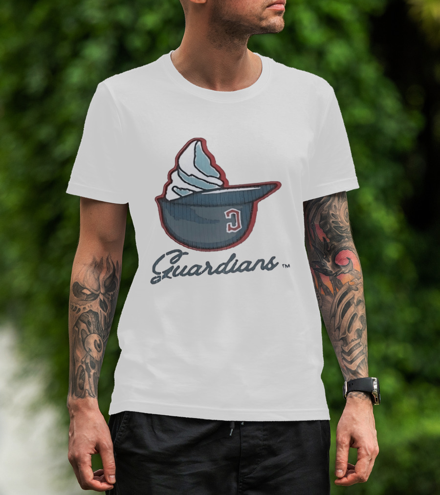 Cleveland Guardians Ice Cream Helmet C Hat Guardians T-Shirt
