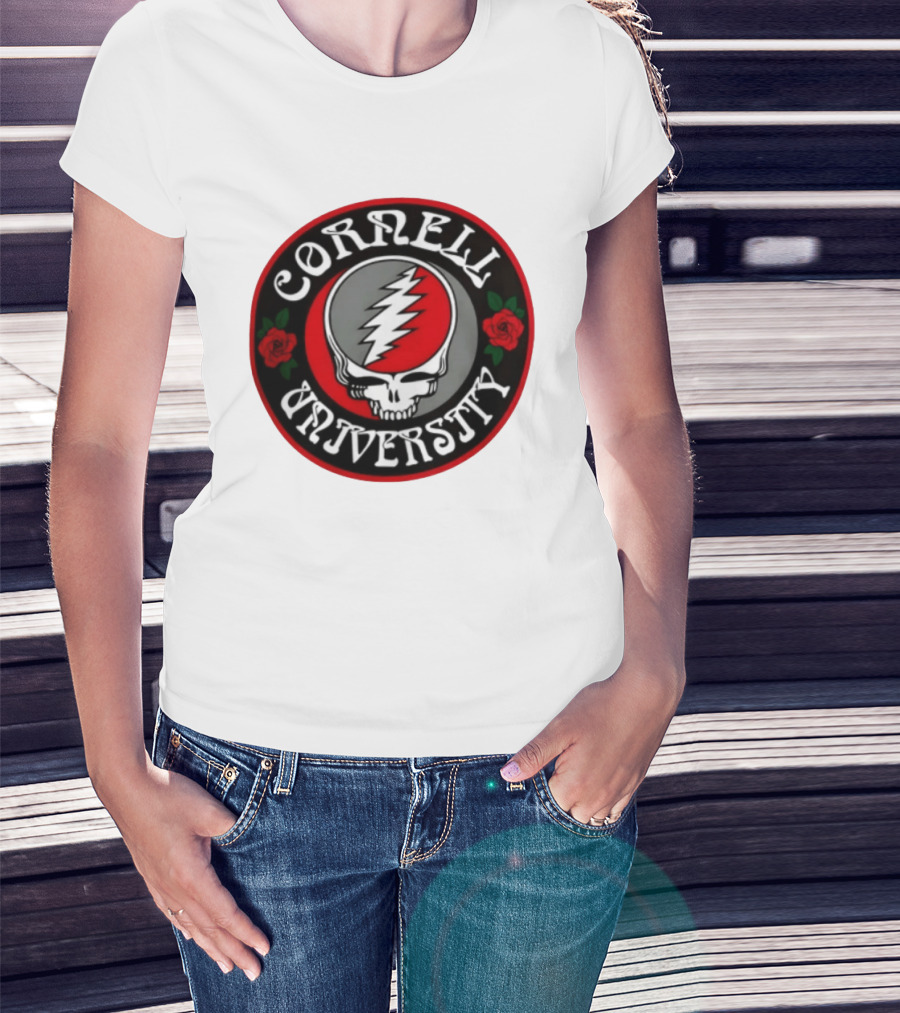 Cornell University Grateful Dead Steal Your Face Roses 2026 T-Shirt
