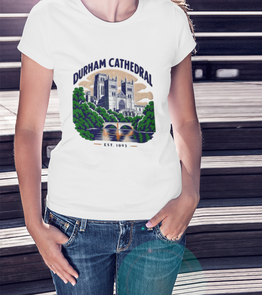 Durham Cathedral Est 1093 Iconic Landmark Travel Souvenir T-Shirt