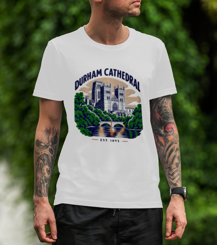 Durham Cathedral Est 1093 Iconic Landmark Travel Souvenir T-Shirt