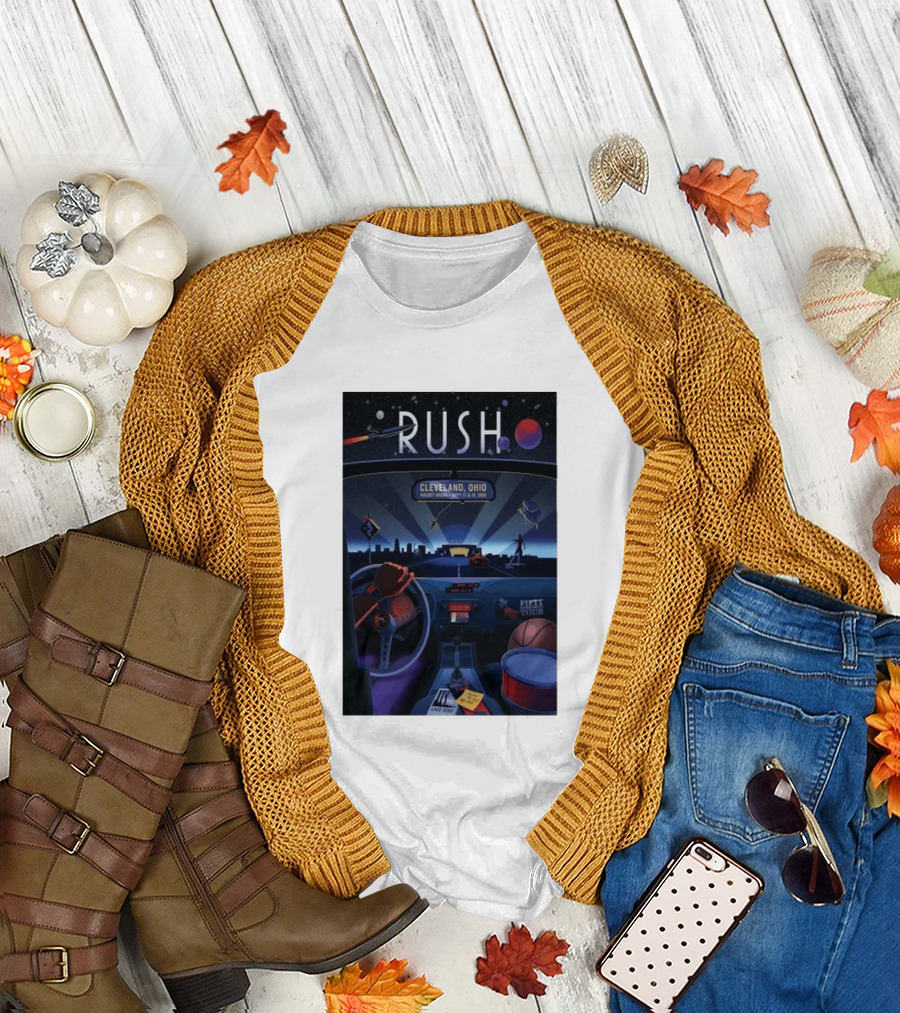 Rush Fifty Tour Cleveland Ohio Rocket Arena September 17 & 19 2026 T-Shirt