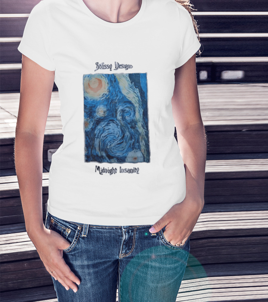Stüssy Midnight Insanity The Starry Night T-Shirt