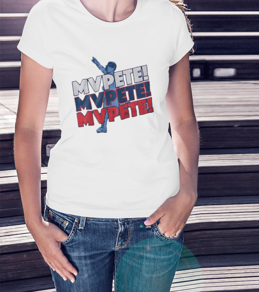 Pete Crow Armstrong Chicago Cubs MVPete Chant Celebration T-Shirt