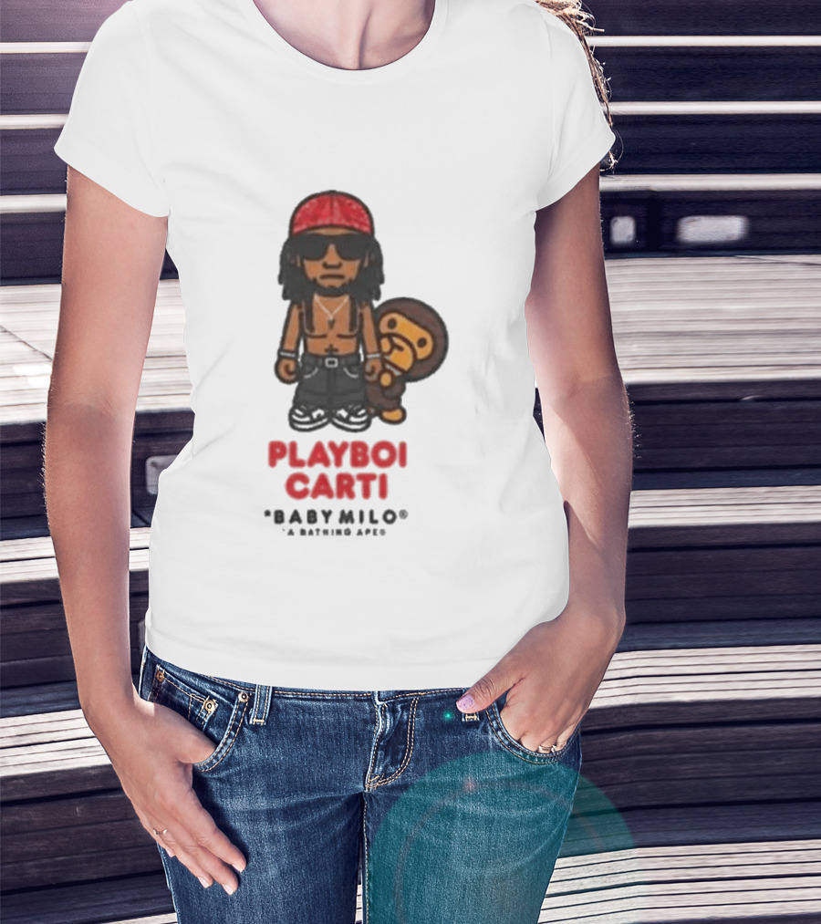 Playboi Carti Baby Milo A Bathing Ape Collaboration T-Shirt
