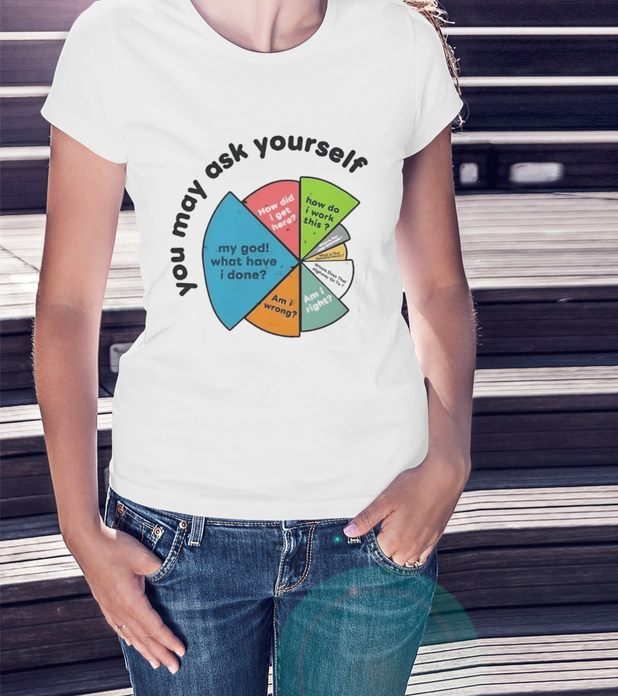 You May Ask Yourself My God What Have I Done How Do I Work This Pie Chart T-Shirt