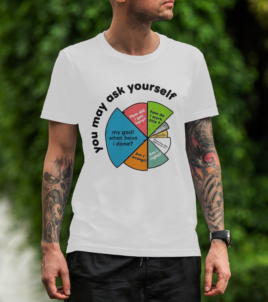 You May Ask Yourself My God What Have I Done How Do I Work This Pie Chart T-Shirt