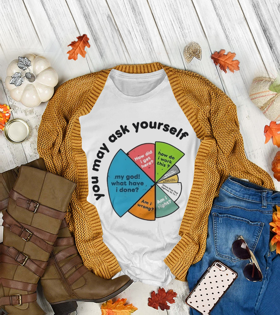 You May Ask Yourself My God What Have I Done How Do I Work This Pie Chart T-Shirt