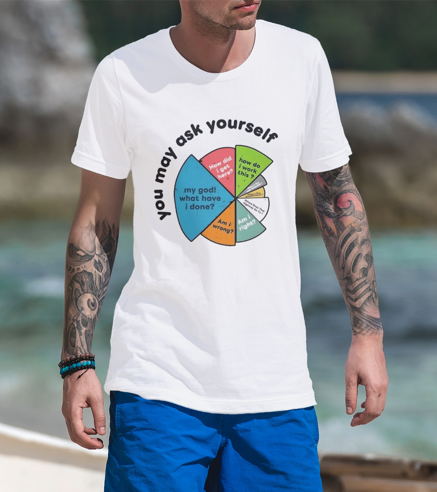 You May Ask Yourself My God What Have I Done How Do I Work This Pie Chart T-Shirt