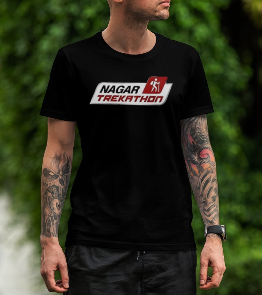 Nagar Trekathon Backpack Walking Event Outdoor Adventure T-Shirt