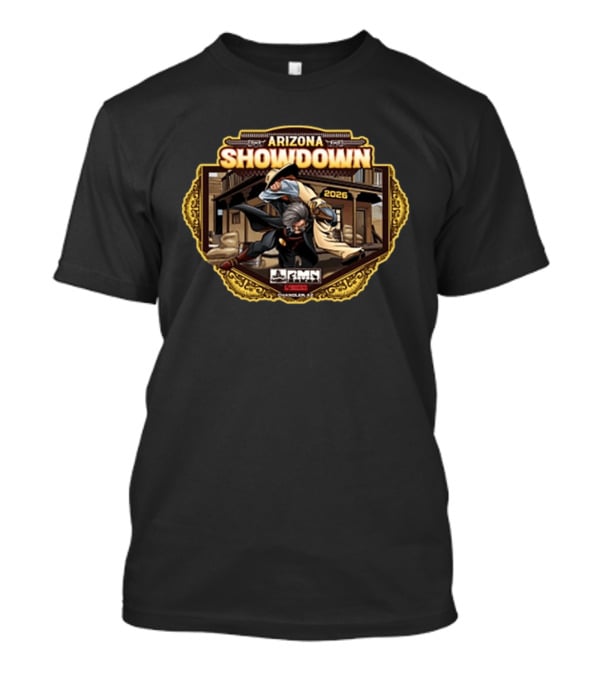 RMN Events Arizona Showdown 2026 Cowboy Fight Scene Vintage Western T-Shirt