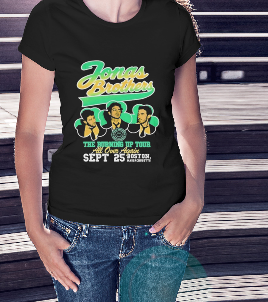Jonas Brothers The Bringing Up Tour All Over Again Sept 25 Boston Massachusetts T-Shirt