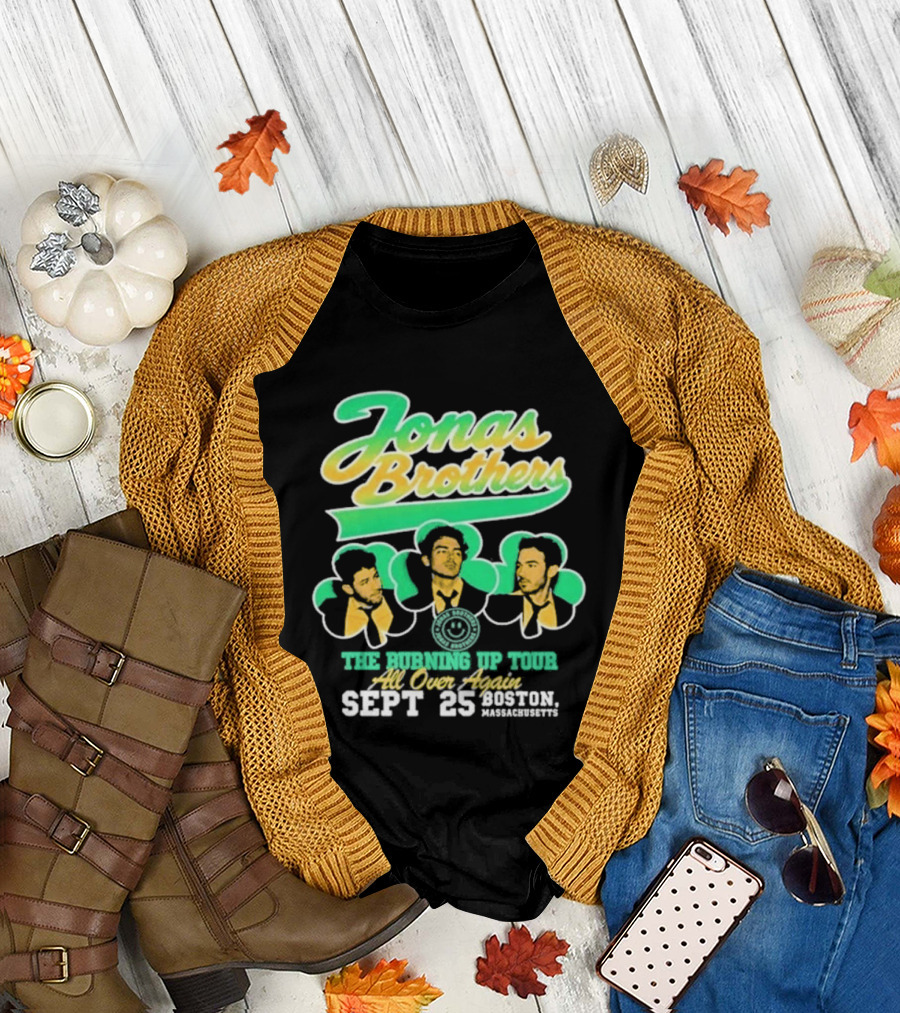 Jonas Brothers The Bringing Up Tour All Over Again Sept 25 Boston Massachusetts T-Shirt