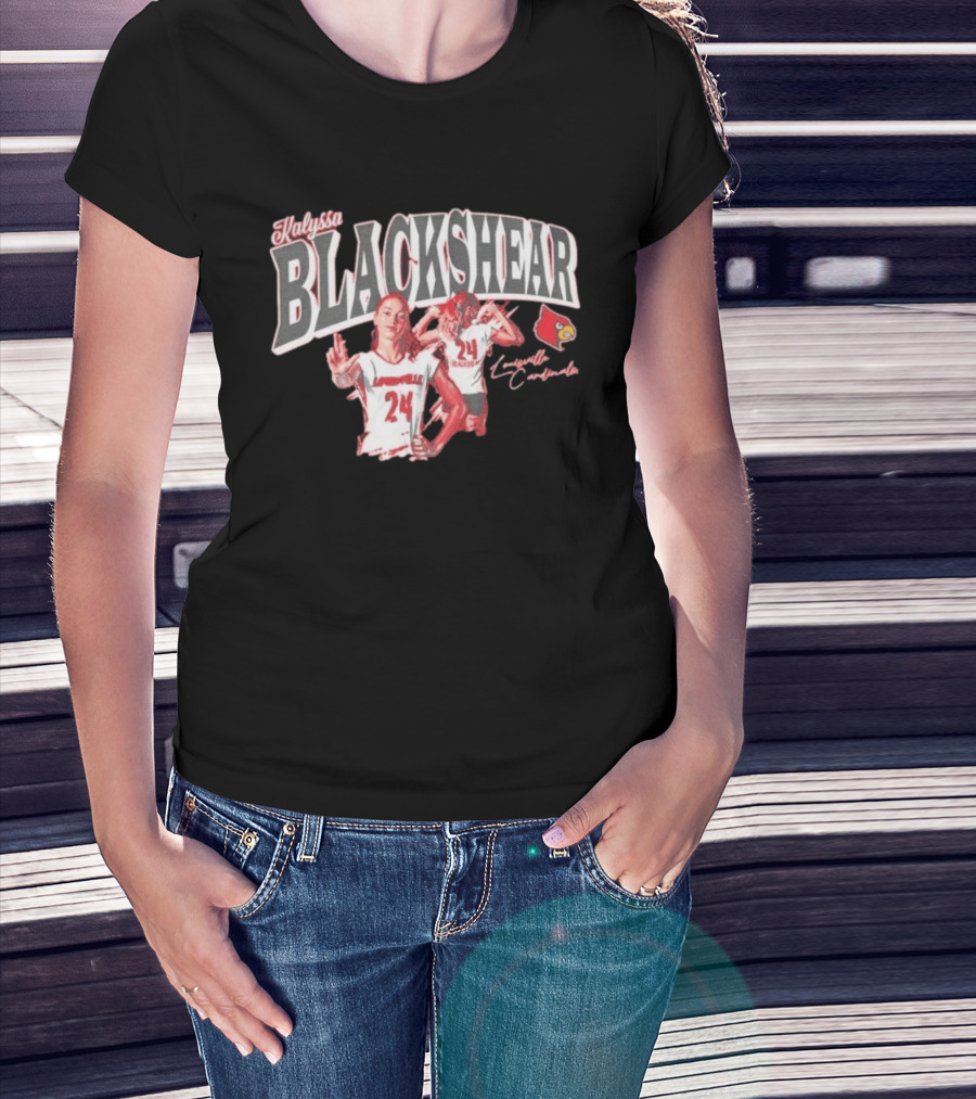 Kalyssa Blackshear Louisville Cardinals 24 Paintbrush T-Shirt