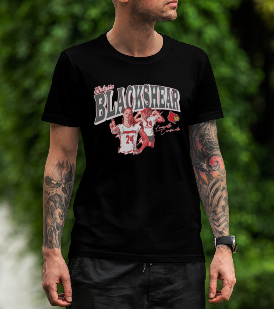 Kalyssa Blackshear Louisville Cardinals 24 Paintbrush T-Shirt